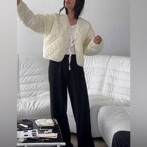 Adanola x Stef Shep Black Wide-Leg Sweatpants S